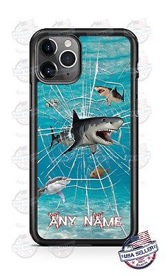 #ad Shark Break out Personalized Phone Case Cover For iPhone 11Pro Samsung LG etc $18.95