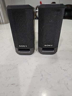 #ad Sony Speakers SS V315 Home Theater Charcoal Gray Small Satellite Lot Of 2 $39.99