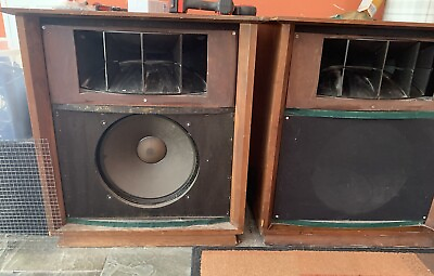 #ad Two Vintage Altec Lansing Voice of the Theater Speakers 14quot; with horns $2900.00