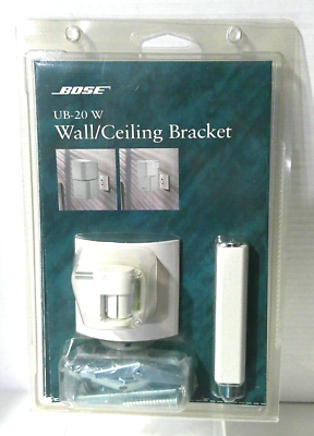 #ad Bose Wall Ceiling Bracket UB 20W Jewel Cube Speaker Mount White $7.99