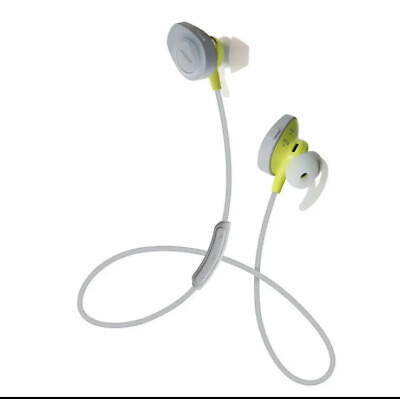 #ad Bose SoundSport Wireless Bluetooth In Ear Headphones Earbuds Citron Grey $45.00