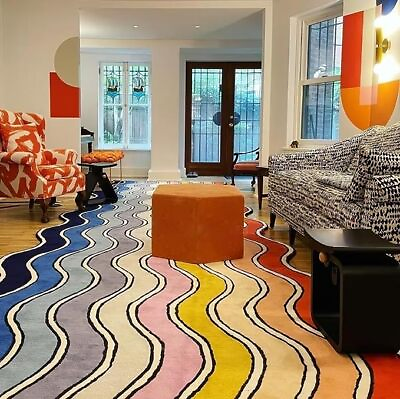 #ad Irregular Shaped Rug Funny Design Area Rug Wooden Carpets For Home $197.50