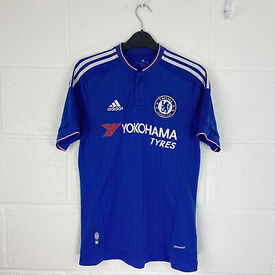 #ad Chelsea Football Shirt Jersey Men’s Size Small Vintage 2015 2016 Adidas Home Top GBP 18.99