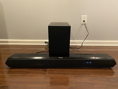 #ad Sony HTST7 HD Bluetooth Sound Bar Wireless 100W Subwoofer ST7 3 HDMI Port Tested $199.99