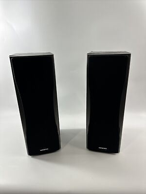 #ad Onkyo Speakers Model SKF 550F Left and Right Works $79.95