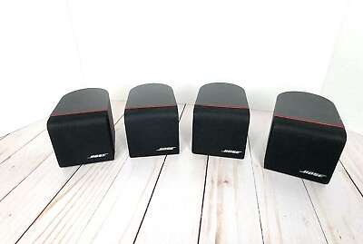 #ad 4 Bose Single Cube Speakers Acoustimass Lifestyle Mountable Surround Untested $59.99
