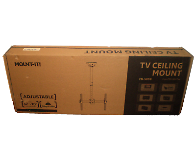 #ad Mount It TV Ceiling Mount Bracket Adjustable Height Full Motion 360 Deg Rotate $77.95