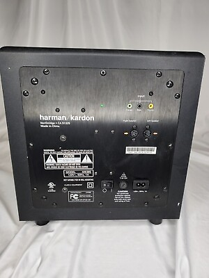 #ad Harman Kardon HK595 H K595 Active Powered Subwoofer and cableBass music UNTESTED $30.99