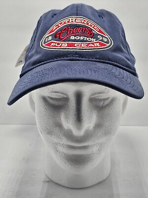 #ad NWT Cheers Boston Bar Baseball Hat Cap Officially Licensed Blue Strap Adjustable $19.99