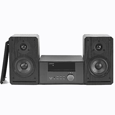 #ad Home Stereo SystemBluetooth Stereo Shelf System with 100 Watts RMS 3 Piece ... $203.43