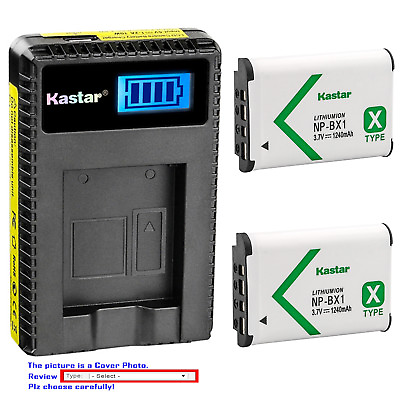 #ad Kastar Battery LCD USB Charger for Sony Genuine NP BX1 amp; Sony Type X Battery $8.59