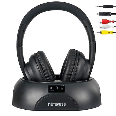#ad TA006 TV Headphones Wireless for SeniorsWireless Headphones for TVPower Dis... $73.70
