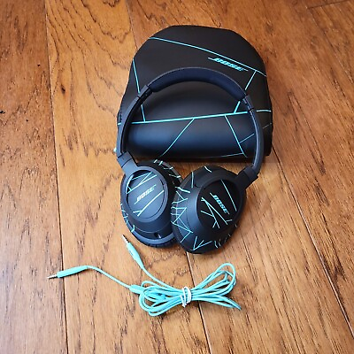 #ad Bose Soundtrue Wired Around the Ear Headphones Black Teal w Case $42.99