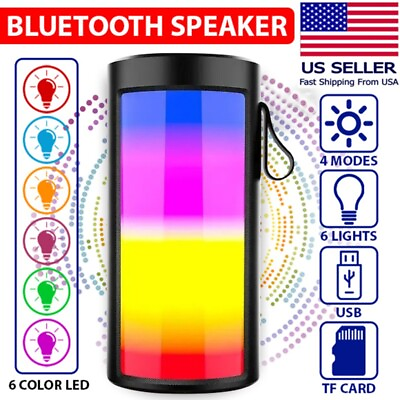 #ad Bluetooth Speaker Wireless Portable Waterproof Outdoor Loud Stereo Bass USB RGB $13.99