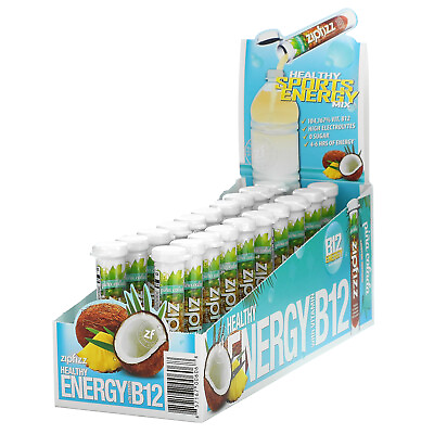 #ad Healthy Energy With Vitamin B12 Pina Colada 20 Tubes 0.39 oz 11 g Each $28.46