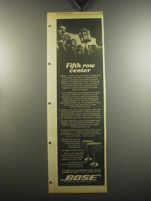 #ad 1974 Bose 901 Speakers Ad Fifth row center $19.99
