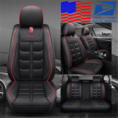 #ad 5D PU Leather Car Cushion Seat Covers Car Styling Full Surround 5 Seats 4Season $104.99