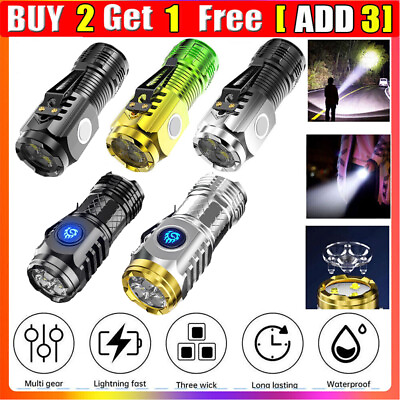 #ad Three Eyed Monster Mini Super Power Flashlight Waterproof Handheld LED Light $7.25