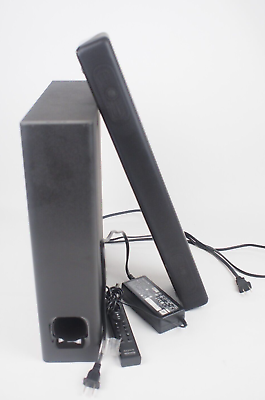 #ad Sony HT MT300 2.1 Channel Bluetooth 100 Watt Sound Bar Subwoofer Black Tested $120.00
