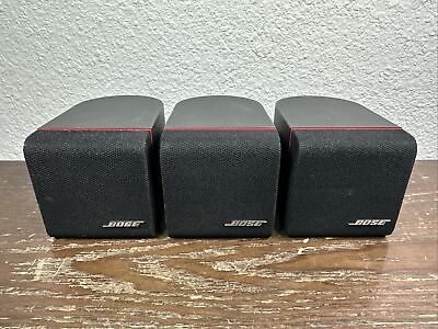 #ad Lot of 3 Bose Acoustimass 6 Series III Cube Speakers With Wall Mounts Tested $53.95