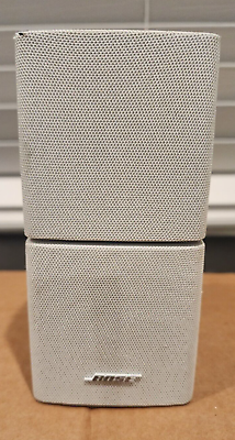 #ad Bose Lifestyle Acoustimass White Double Cube Speakers with Wall Mount Tested $50.00
