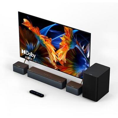 #ad 5.1 Dolby Atmos Sound Bar Peak Power 410W Sound Bars for TV Surround Sound... $325.91