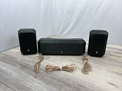 #ad #ad Yamaha NS AP2600 Surround Sound Speakers Center Channel And Two Others 3 Total $69.00