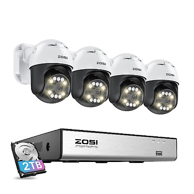 #ad ZOSI 8CH NVR 8MP PTZ Spotlight Security Home 5MP Auto Tracking Camera System 2TB $319.99