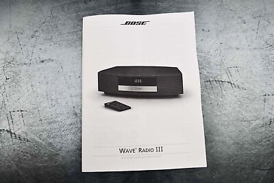 #ad New Bose Wave Radio III Guide Operating Instructions Manual $15.99