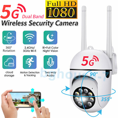 #ad Wireless Security Camera System Outdoor Home 5G Wifi Night Vision Cam HD 1080P $26.83