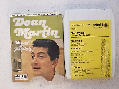 #ad Dean Martin 8 Track Tape quot;Young amp; Foolishquot; P8 154 Good $9.99