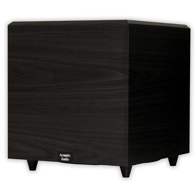 #ad Acoustic Audio PSW12 Home Theater Powered 12quot; Subwoofer Black Down Firing Sub $168.88