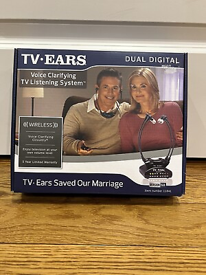 #ad TV Ears Digital Wireless Headset System Hearing Impaired Compatible w. All TV#x27;s $72.95