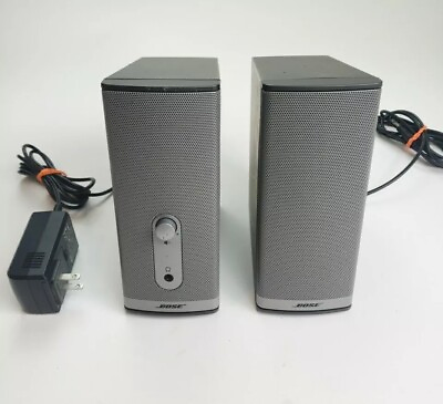 #ad Bose Companion 2 Series II Computer Speakers Laptop Complete System tested Works $23.00