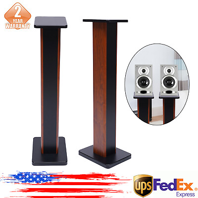 #ad 2x 36quot; inch Bookshelf Speaker Stands Surround Sound Home Theater Holder Support $68.00