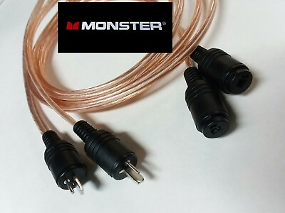 #ad Bang amp; Olufsen 16awg 20ft MONSTER Speaker Cable Male Female 2 pin Din 2x10ft $39.95