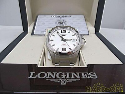 #ad Longines Conquest Vhp Quartz Men#x27;s Watch 1 9 16in Steel L3.716.4 White from JPN $999.99