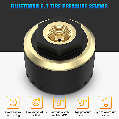 #ad Bluetooth Tire Pressure Monitoring W 4 External Sensors TPMS 0 100Psi 0 6.9Bar $34.79