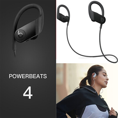 #ad Beats by Dre Powerbeats 4 High Performance Wireless Bluetooth Headphones Black $59.99