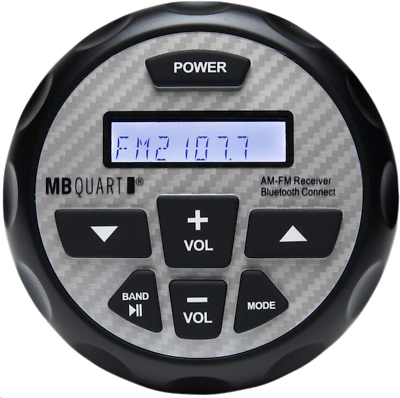 #ad MB QUART GMR 2.5 Marine amp; Powersports Bluetooth Source Unit Black – LCD Screen $142.99