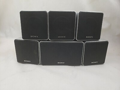 #ad Set of 6 Sony Speakers SS CNP67 SS MSP67 L R SL SR Tested Working Home Theater $74.99