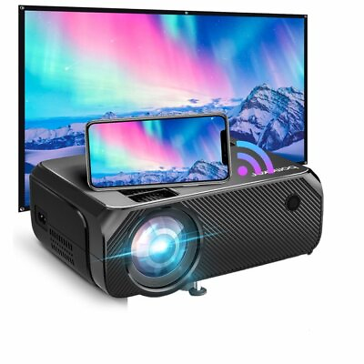 #ad Bomaker WiFi Projector for Home Theater Projector 1080p Supported Movie Projec $159.99