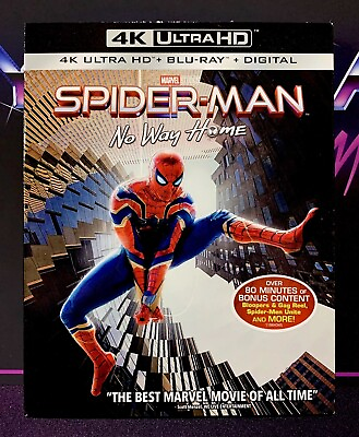 #ad SPIDER MAN: NO WAY HOME 4K Ultra HD Blu ray OOP Slipcover No Digital $20.00