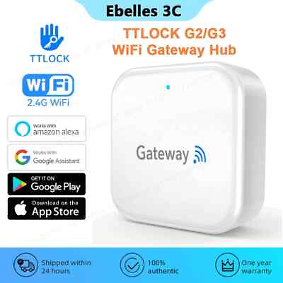 #ad APP G2 G3 WiFi Gateway Hub Smart Door Lock Unlock Bluetooth to Wi Fi Converter $42.48