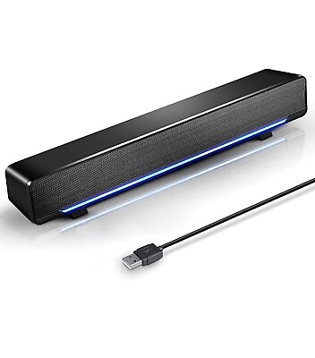 #ad #ad USB Powered Sound Bar Speakers $14.00
