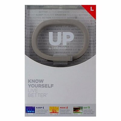 #ad Jawbone Up Series Bluetooth Activity Tracker Wristband Large Light Gray $16.16
