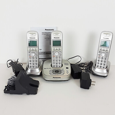 #ad Panasonic 3 Phone System KX TG4021 Answering Caller ID 9021 $45.00