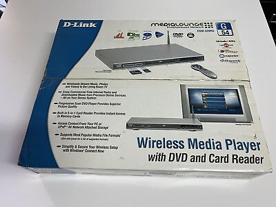 #ad D Link MediaLounge DSM 320RD Wireless Media Player W DVD amp; Card Reader BRAND NEW $57.39
