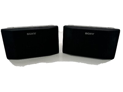 #ad Sony SS RS360 Home Theater Surround Sound Speakers 8 Ohm Black Set of 2 Speakers $24.99