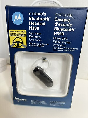 #ad motorola Bluetooth Headset H390 in box w charger new open box C $30.00